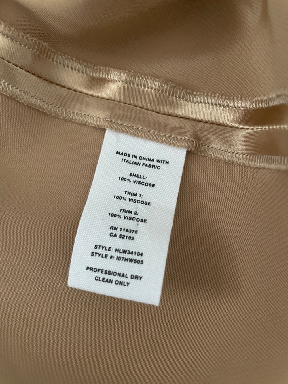 Price Drop 🔷 Helmut Lang Small Gold Bronze Satin Twist-Front Blouse - Picture 7 of 8